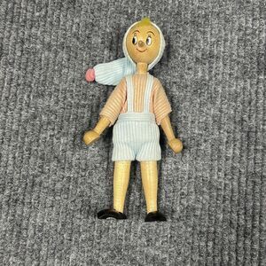 VTG 1940’s Wooden Poland‎ Articulated Pinocchio 7.5” Hand Painted Doll RARE